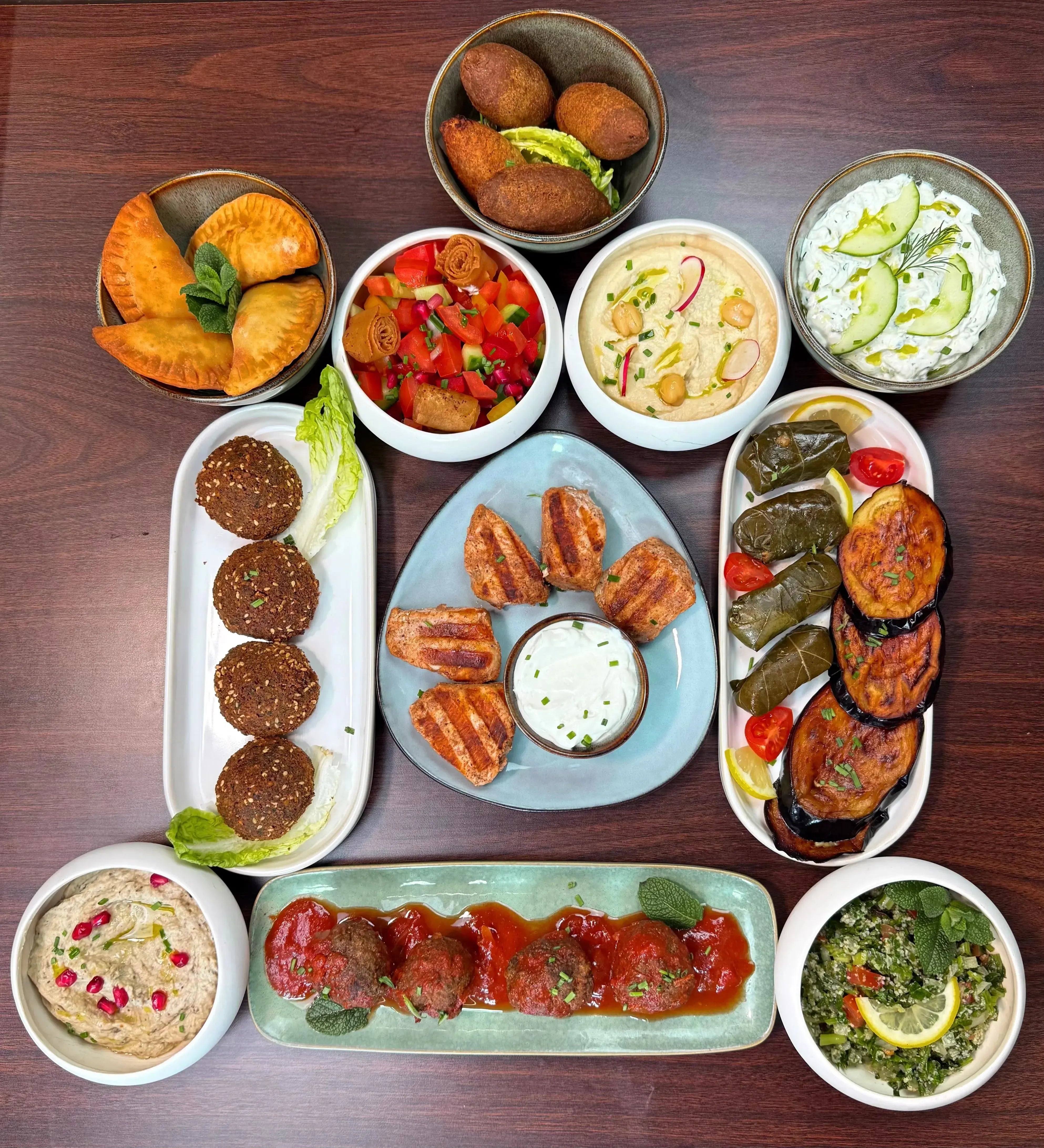 buffet de 12 mezzes 